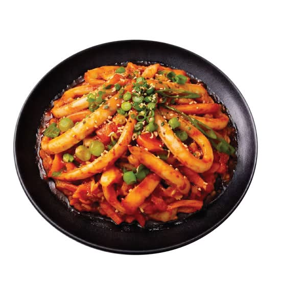 Stir-Fried Squid (오징어 볶음) (辣炒鱿鱼)
